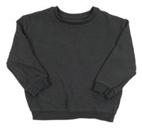 Tmavosivá rebrovaná mikina Primark