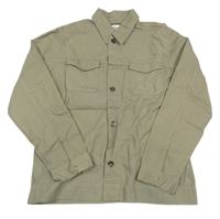 Béžová rifľová košeľová bunda Alive