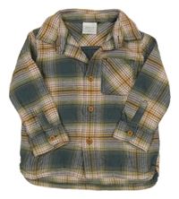 Barevná kostkovaná flanelová košile Lauren Conrad