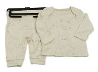 Nové - Béžové pyžamo s medvídky Mothercare