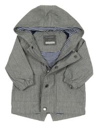 Šedá šusťáková jarní parka s kapucí Primark