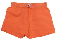 Neónově ružové plážové kraťasy X-mail