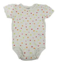 Biele body s bodkami H&M
