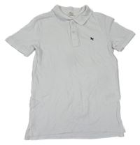 Biele polo tričko s logom H&M