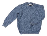 Modro-čierno-biely vzorovaný sveter John Lewis