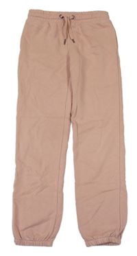Světlerůžové cuff tepláky Yigga 
