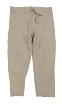 Svetlobéžové rebrované legíny Zara