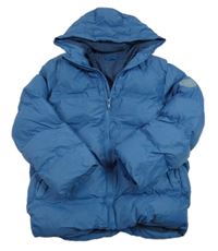 Petrolejová šušťáková zimná bunda s kapucňou alive