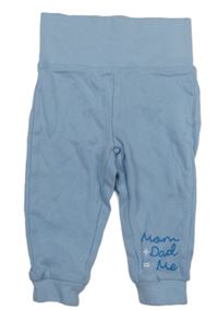 Svetlomodré tepláky s nápismi lupilu