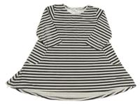 Černo-bílé pruhované cargo šaty KIDS TALES