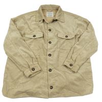 Béžová manšestrová košilová bunda Page one young