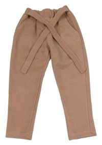 Staroružové crop nohavice so zavazováním