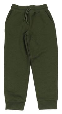 Tmavokhaki vzorované tepláky PRIMARK