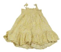 Žlté letné šaty s kvietkami PRIMARK