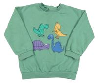 Zelená mikina s dinosaurami M&S