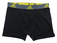 Čierno-tmavosivé boxerky s logy Adidas