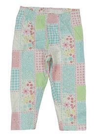 Farebné patchwork capri legíny Topolino