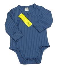 Tmavomodré žebrované body Shein