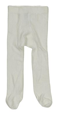 Bílé punčocháče H&M