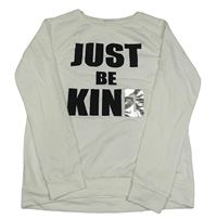 Smotanová ľahká mikina s nápisom H&M