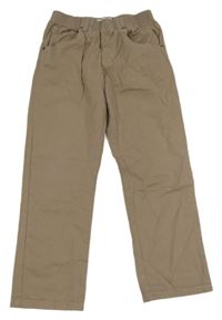 Hnedé plátenné nohavice John Baner