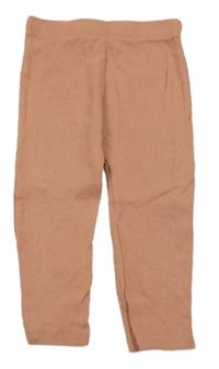 Starorůžové žebrované legíny George