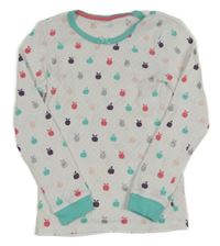 Biele perforované spodné tričko s jablky M&S