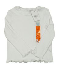 Nové - Bílé žebrované triko Primark