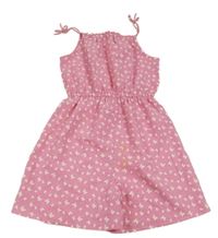 Ružový kraťasový overal s motýly Primark