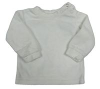 Bílé sametové triko