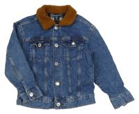 Modrá riflová podšitá bunda H&M