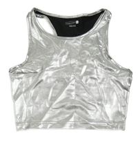 Strieborný crop top Ergeenomixx