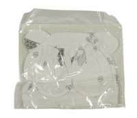 Nové - 2 set - bílá čepice s obrázky + rukavice 