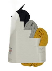 Nové - 3x punčocháče - okrové + šedé + tmavomodré F&F