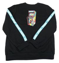 Čierna mikina s potiskem - Fortnite