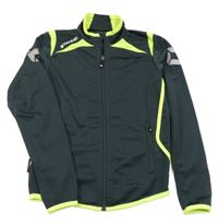 Tmavošedo-neónová športová prepínaci mikina