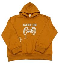 Hnedá ľahká mikina s ovladačem a kapucňou