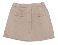 Svetloružová menšestrová sukňa s vreckami River Island