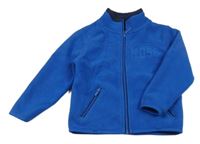 Modrá fleecová prepínaci mikina okaidi