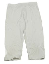 Biele crop legíny Alive