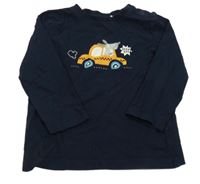 Tmavomodré tričko s psíkom Topomini