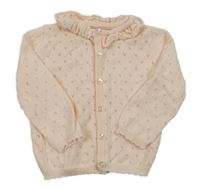 Marhuľový ľahký perforovaný prepínaci sveter Matalan