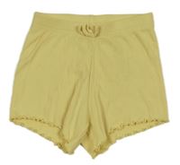 Žlté rebrované kraťasy Primark