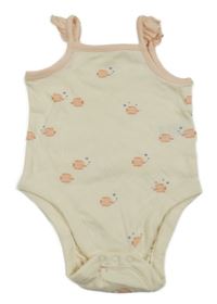 Smetanovo-růžové body s rybami Mothercare