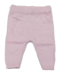 Světlerůžové pletené tepláky dunnes