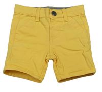 Žluté riflové chino kraťasy Primark