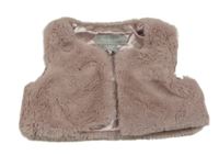 Lila kožušinová podšitá vesta Primark