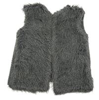 Sivá kožešinovo/pletená vesta Primark