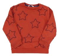 Červená mikina s hviezdami M&S