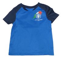 Modro-tmavomodré športové tričko s číslom